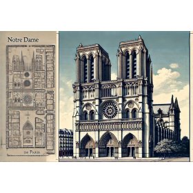 Artistic Notre Dame de Paris Magnet