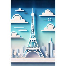 Eiffel Tower graphic magnet