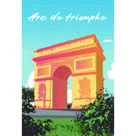 Magnet arc de triomphe drawing