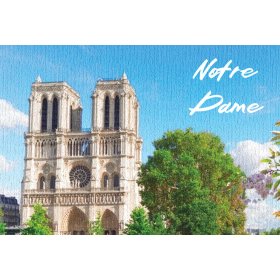 Magnet Notre Dame de Paris with chalkboard effect