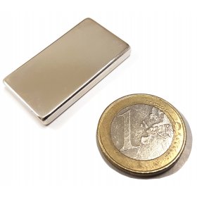 Neodymium magnetic blocks 1,42X0,79X0,16in