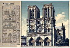 Artistic Notre Dame de Paris Magnet