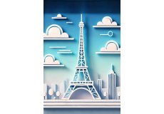 Eiffel Tower graphic magnet