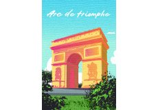 Magnet arc de triomphe dessin