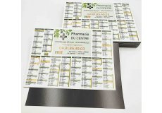 Right-angled corner calendar magnet 5,91x8,27in