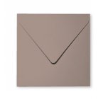 20 enveloppes 14x14cm gris acier